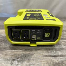 AS-IS RYOBI ONE+ 18V 800-Watt Max 12V Automotive Power Inverter with Dual USB Ports