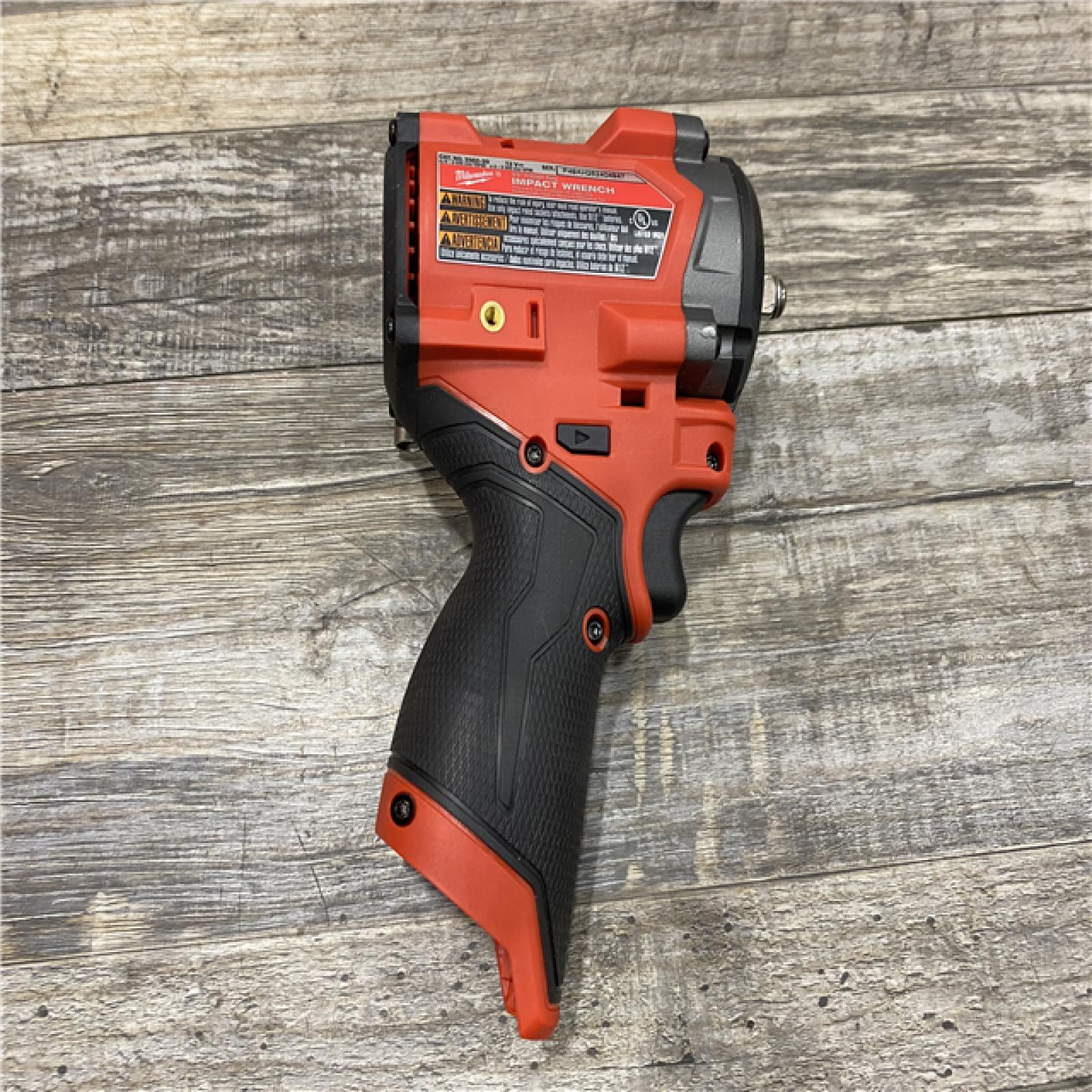 AS-IS Milwaukee FUEL 12V Lithium-Ion Brushless Cordless Stubby 3/8 in. Impact Wrench (Tool-Only)