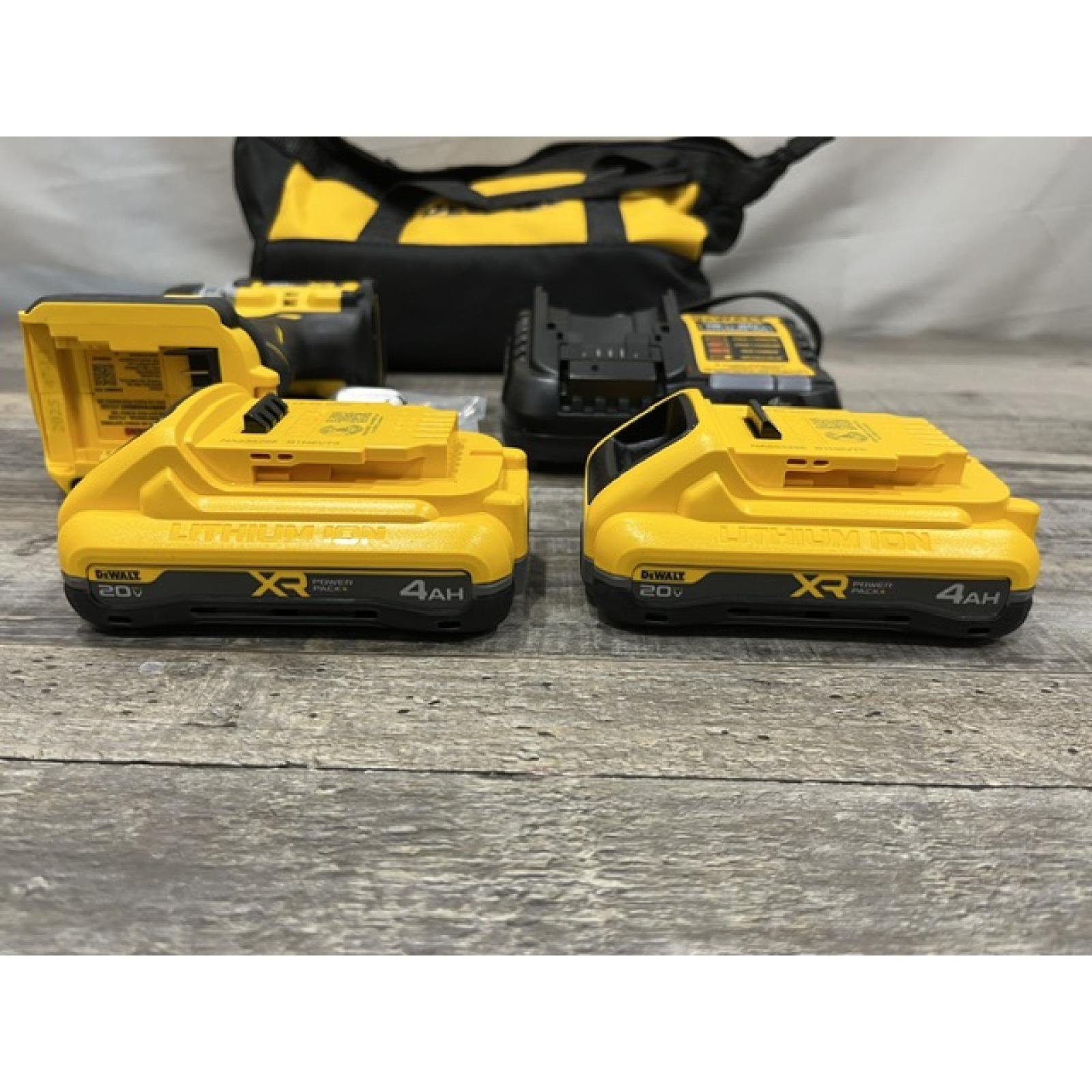 AS-IS DEWALT 20V XR Lithium-Ion Cordless Brushless 1/2 in. Drill/Driver Kit