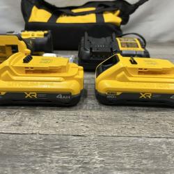AS-IS DEWALT 20V XR Lithium-Ion Cordless Brushless 1/2 in. Drill/Driver Kit