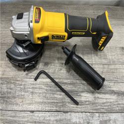 AS-IS DEWALT 20-Volt MAX Cordless Brushless 4-1/2 in. Angle Grinder with Slide Switch (Tool Only)