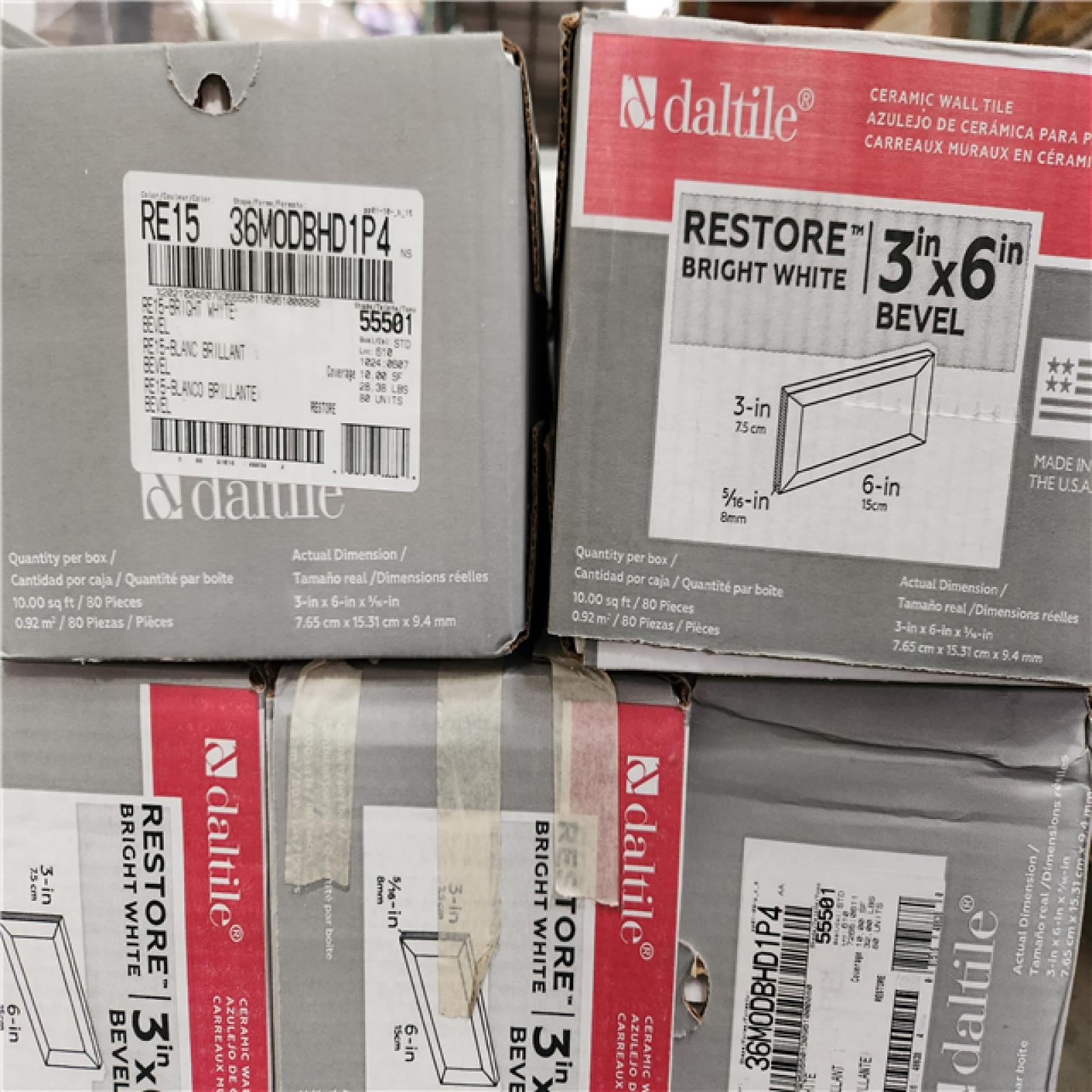 Phoenix Location Daltile Restore Bright White 3 in. x 6 in. Glossy Ceramic Subway Wall Tile (330 sq. ft. 33case)