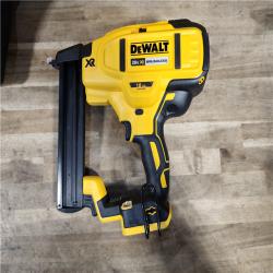 HOUSTON LOCATION - AS-IS DeWALT DCN681D1 20-Volt MAX 18ga Cordless Brushless Narrow Crown Stapler Kit w/ BATTERY & CHARGER