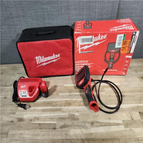 HOUSTON LOCATION - AS-IS (APPEARS LIKE NEW) MILWAUKEE M12 12V Lithium-Ion Cordless M-SPECTOR 360-Degree 4 Ft. Inspection Camera Kit