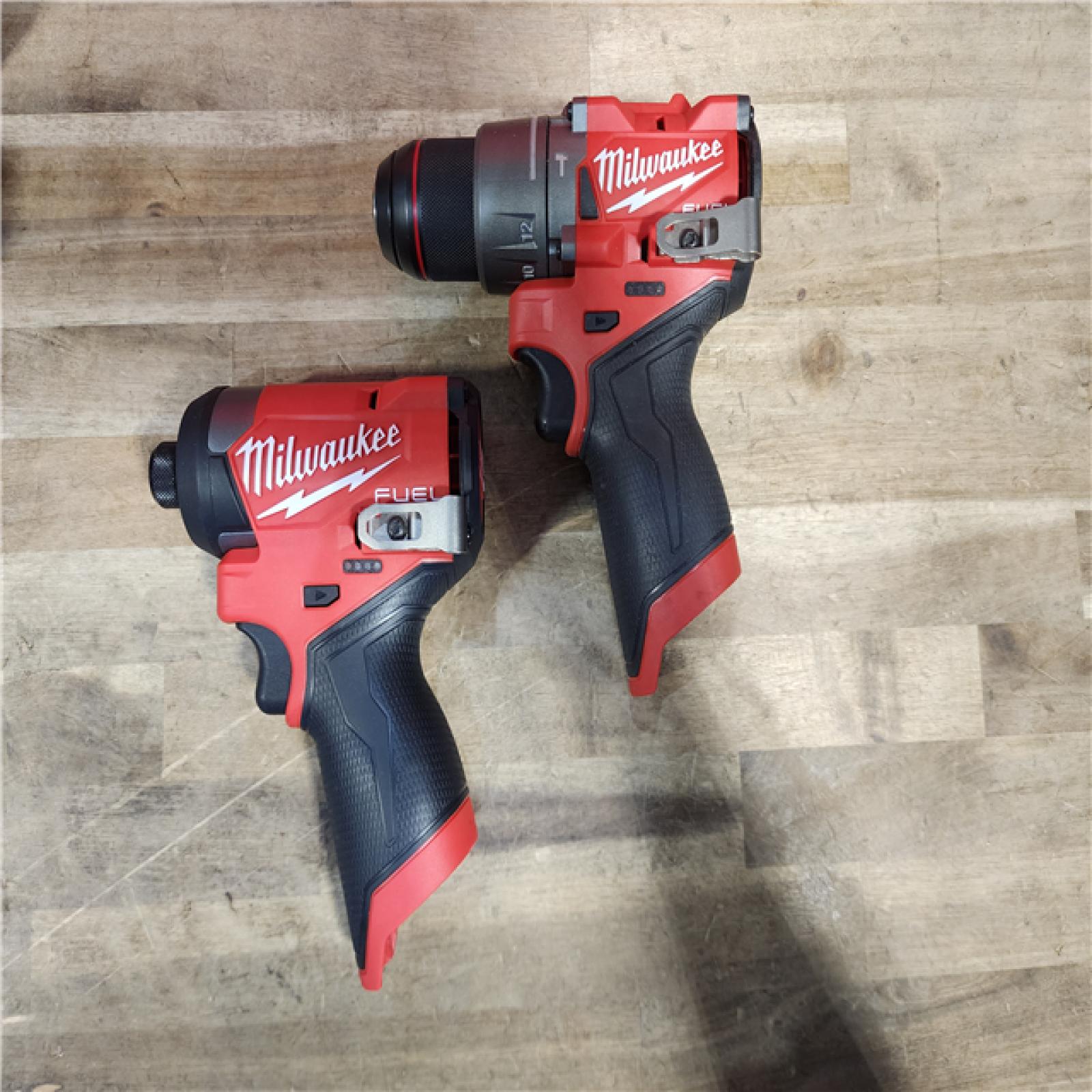 HOUSTON LOCATION - AS-IS Milwaukee 3497-22 12V Brushless Hammer Drill and Impact Driver Combo Kit