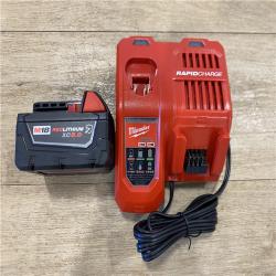 AS-IS Milwaukee M18 18-Volt Lithium-Ion Cordless Hackzall Reciprocating Saw W/ M18 Starter Kit W/ (1) 5.0Ah Battery and Charger