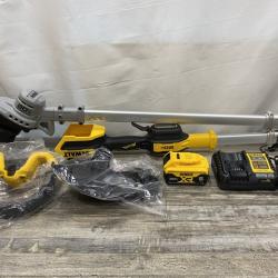 AS-IS DEWALT 20V MAX 14 in. Brushless Cordless Battery Powered Foldable String Trimmer Kit