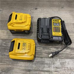AS-IS DEWALT 20V MAX Lithium-Ion 6.0Ah and 4.0Ah Battery and Charger Starter Kit