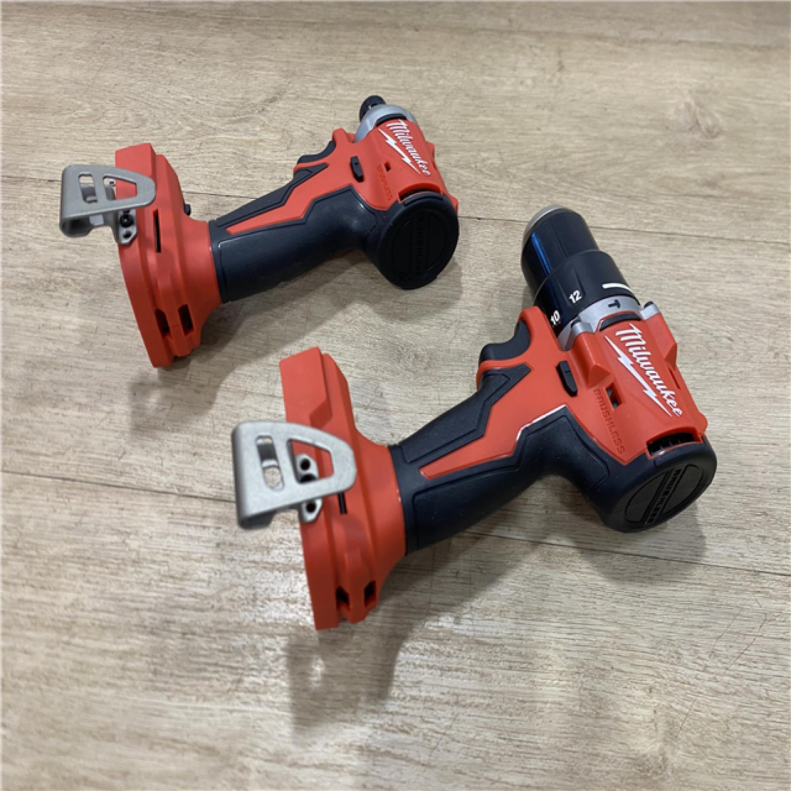 AS-IS Milwaukee 18-Volt Lithium-Ion Brushless Cordless Compact Hammer Drill/Impact Combo Kit