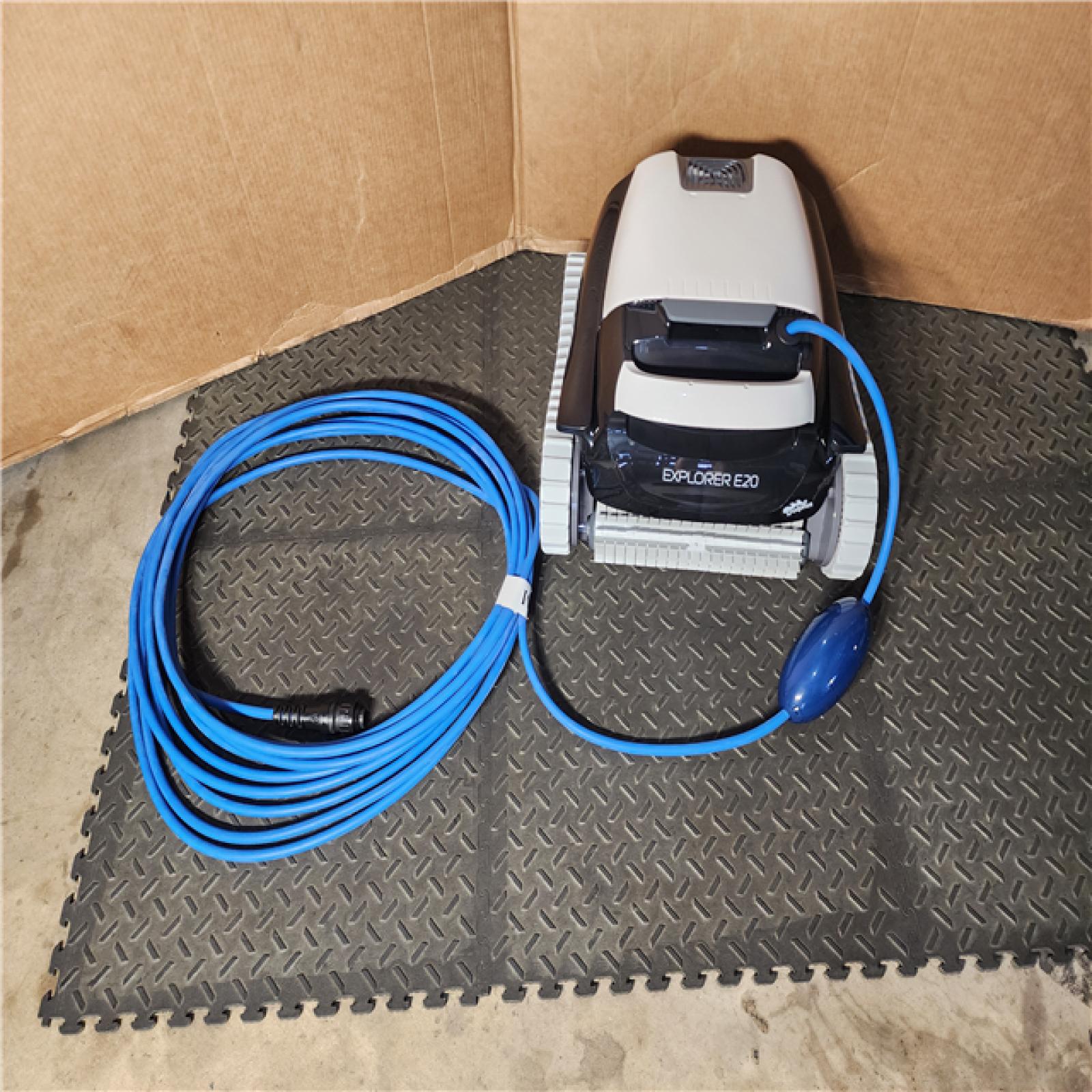 HOUSTON LOCATION - AS-IS Explorer E20 Robotic Vacuum Pool Vacuum for in-Ground Swimming Pools