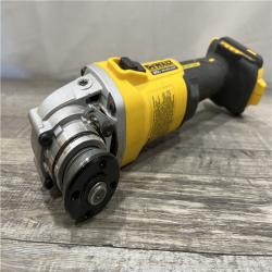 AS-IS DEWALT 20-Volt MAX Cordless Brushless 4-1/2 in. Angle Grinder with Slide Switch (Tool Only)