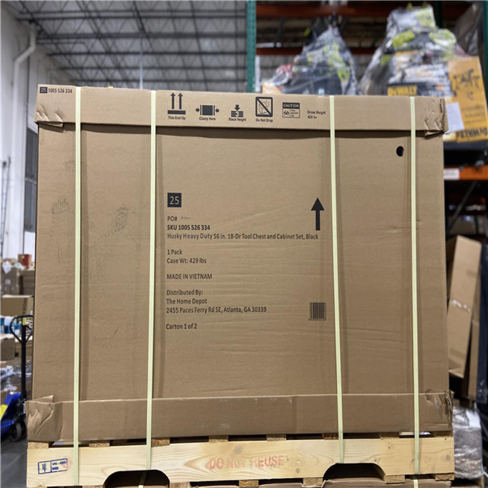 DALLAS LOCATION - HUSKY HEAVY DUTY 56 IN 12 DRAWER TOOL CABINET