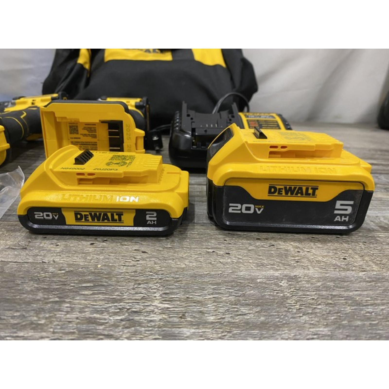 AS-IS DEWALT ATOMIC 20V MAX Lithium-Ion Cordless 2-Tool Combo Kit