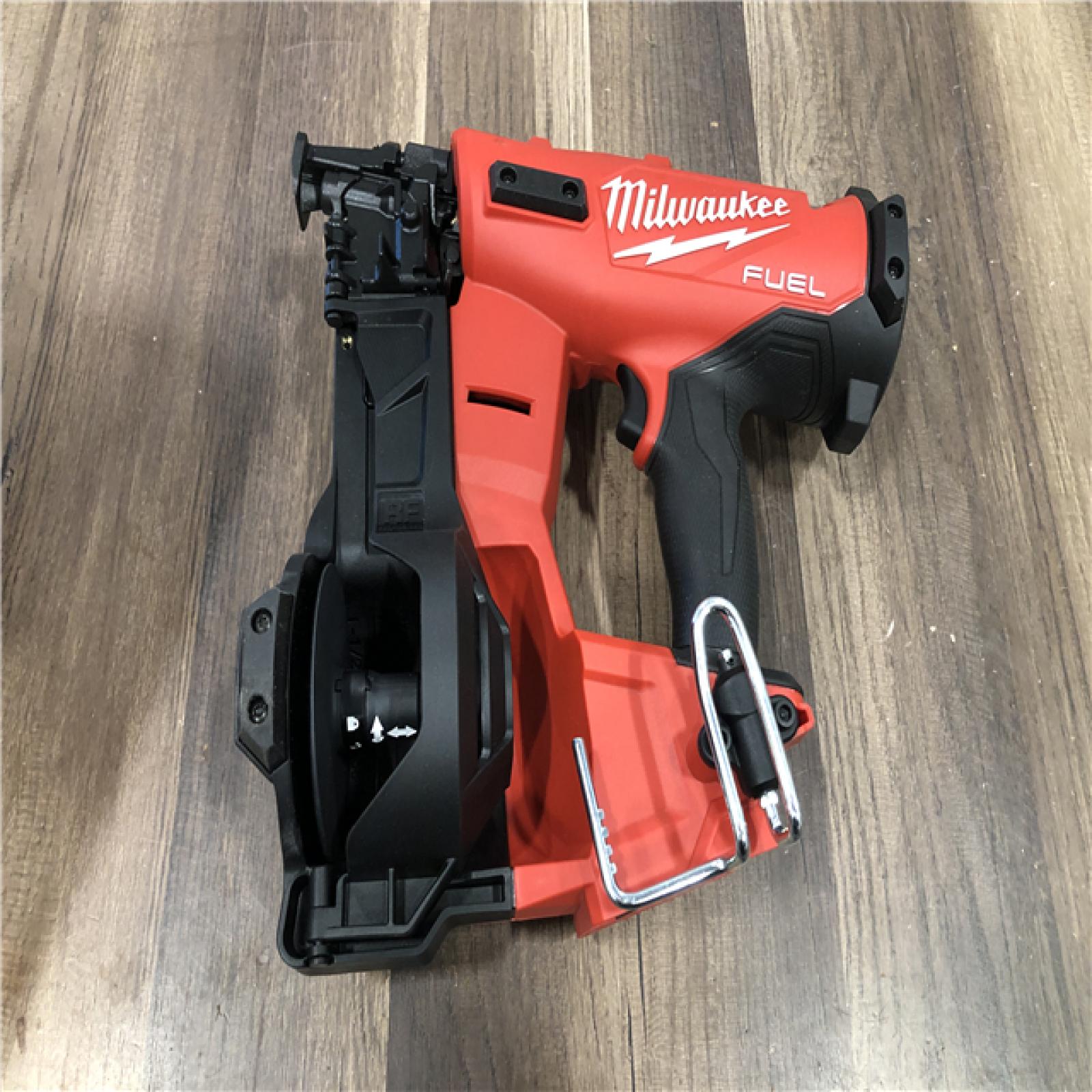 AS-IS Milwaukee FUEL 18-Volt Lithium-Ion Brushless Cordless Coil Roofing Nailer (Tool Only)