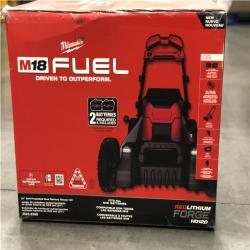 DALLAS LOCATION - NEW! Milwaukee M18 FUEL Brushless Cordless 21 in. Walk Behind Dual Battery Self-Propelled Mower w/(2) 12.0Ah FORGE Battery and Charger