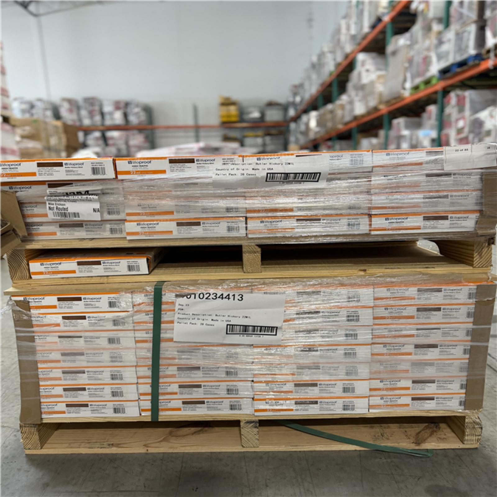 DALLAS LOCATION - Lifeproof Butler Hickory 22 MIL x 8.7 in. W x 48 in. L Click Lock Waterproof Luxury Vinyl Plank Flooring -(45 UNITS)