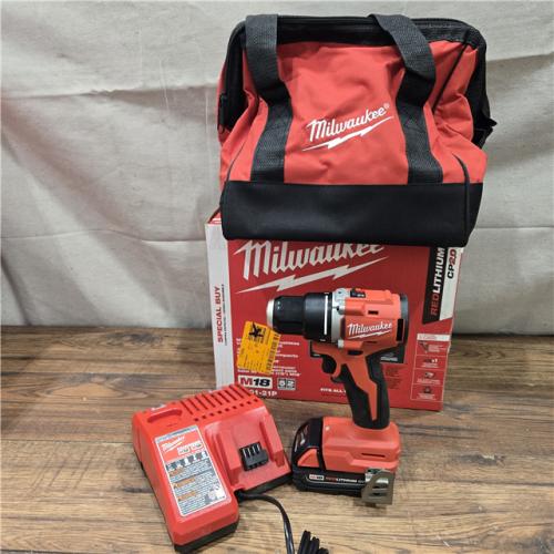AS-IS Milwaukee M18 Compact Next Gen 1/2 in. Brushless Cordless Drill/Driver Kit (Battery & Charger)