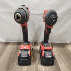 AS-IS- MILWAUKEE FUEL 18V Lithium-Ion Brushless Cordless Hammer Drill and Impact Driver Combo Kit