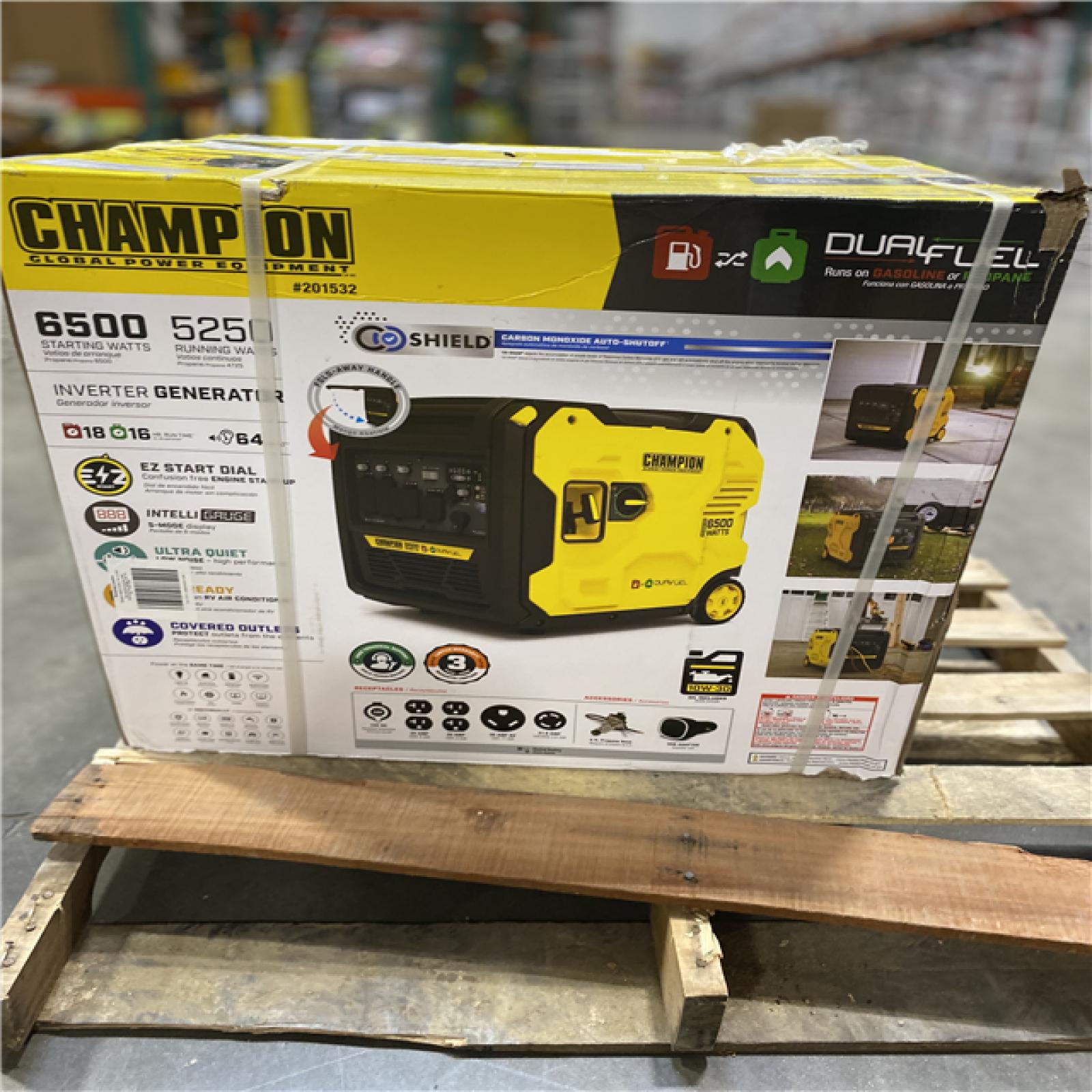 Dallas Location - As-Is Champion Power Equipment 6500-Watt Gasoline Portable Generator