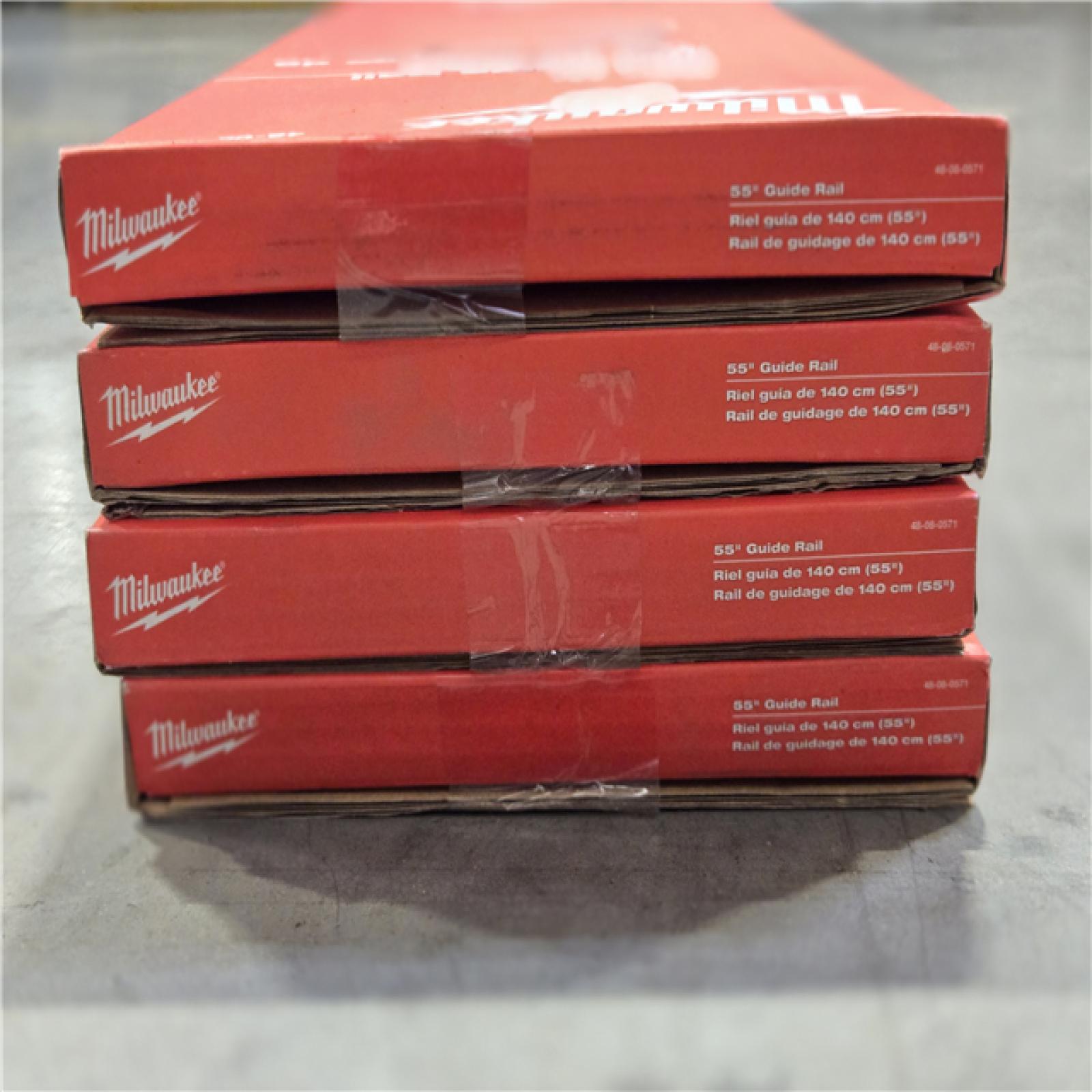 NEW!- Milwaukee 55 in.Track Saw Guide Rail (LOT OF 4)