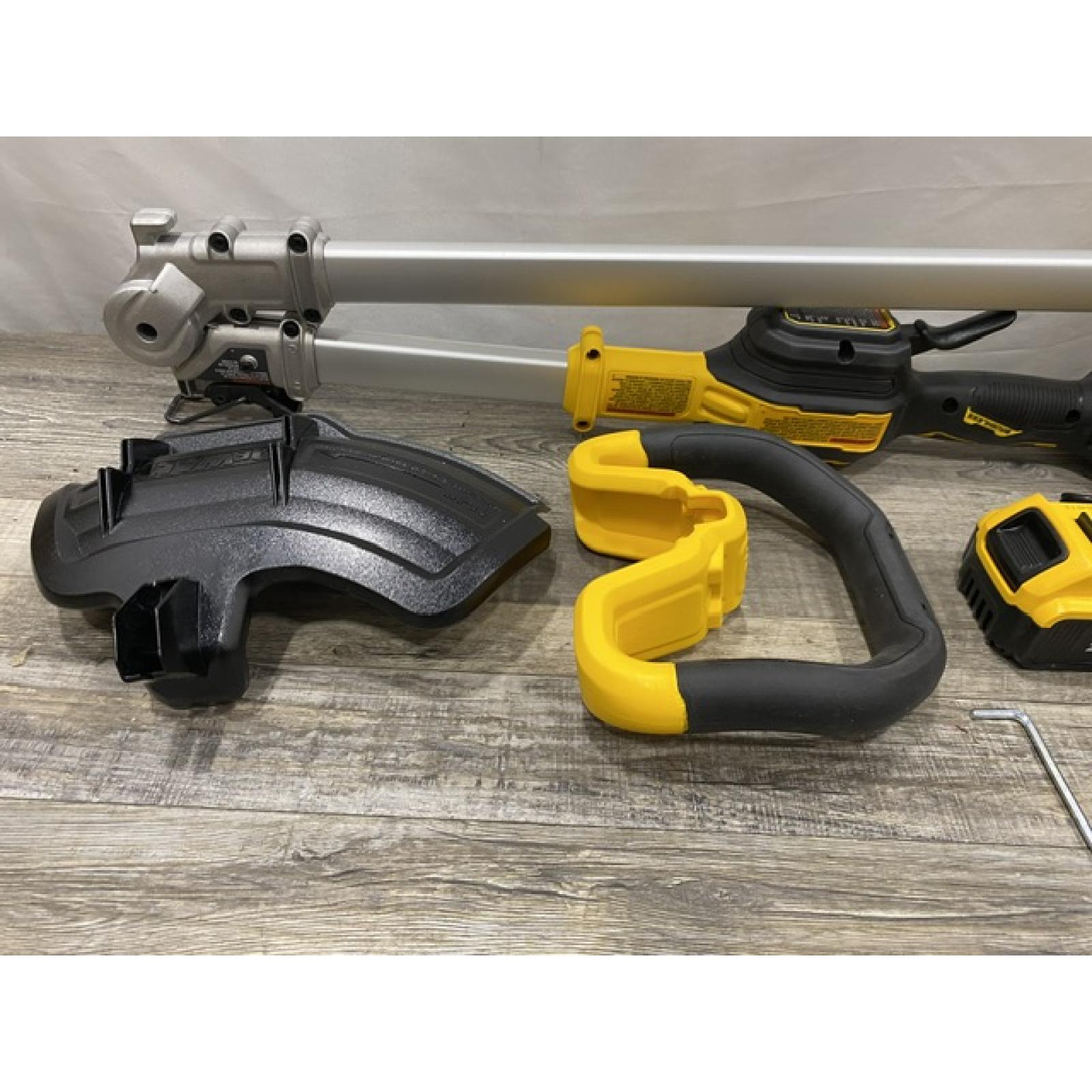 AS-IS DEWALT 20V MAX 14 in. Brushless Cordless Battery Powered Foldable String Trimmer Kit