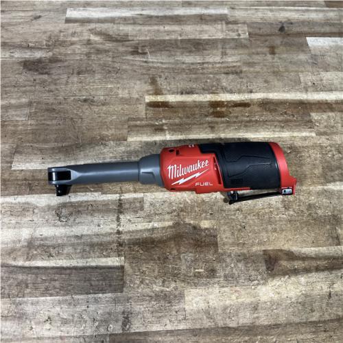 Houston Location AS-IS Milwaukee FUEL 12V Lithium-Ion Brushless Cordless 3/8 in. Extended Reach High Speed Ratchet (Tool Only)