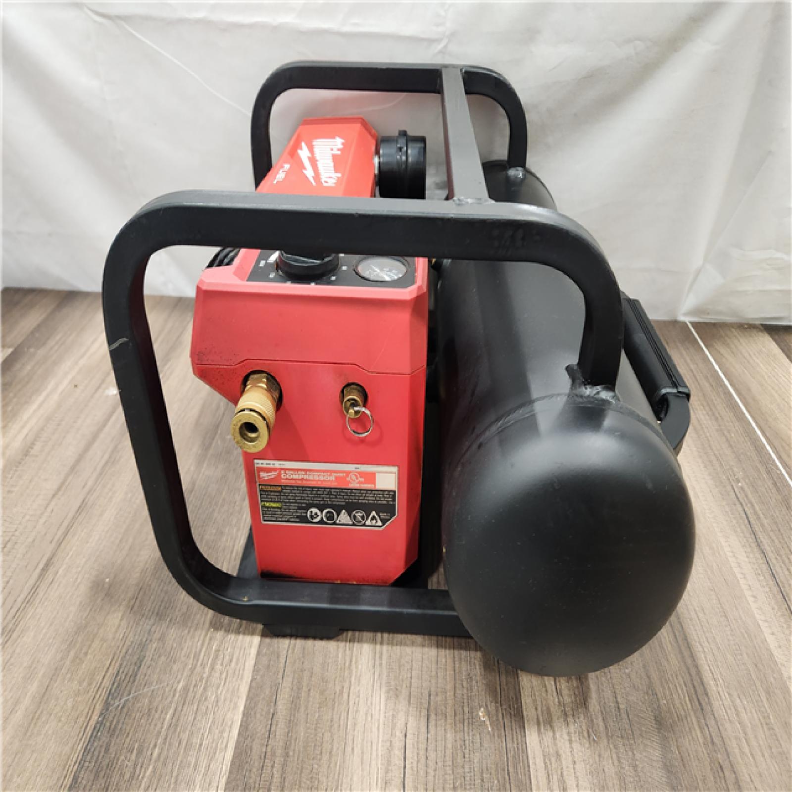AS-IS- Milwaukee FUEL 18-Volt Lithium-Ion Brushless Cordless 2 Gal. Electric Compact Quiet Compressor (Tool-Only)