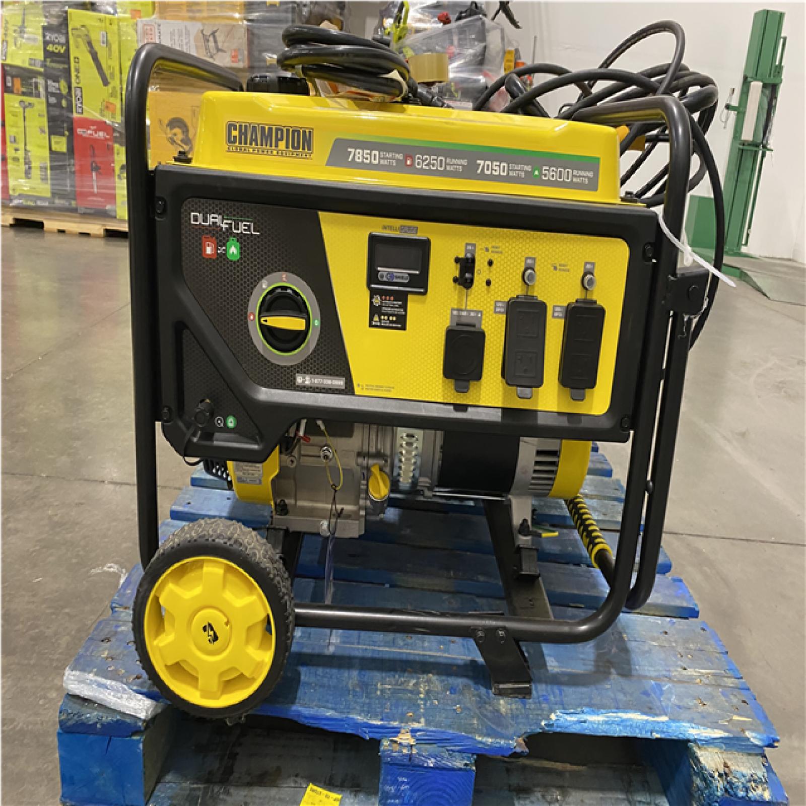 Dallas Location - As-Is Champion 6250W Dual Fuel Portable Generator