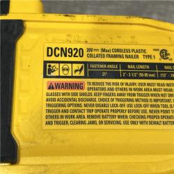 AS-IS DEWALT 20-Volt 21° Cordless Framing Nailer (Tool-Only)