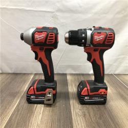 AS-IS Milwaukee 18V Lithium-Ion Cordless Drill Driver/Impact Driver Combo Kit