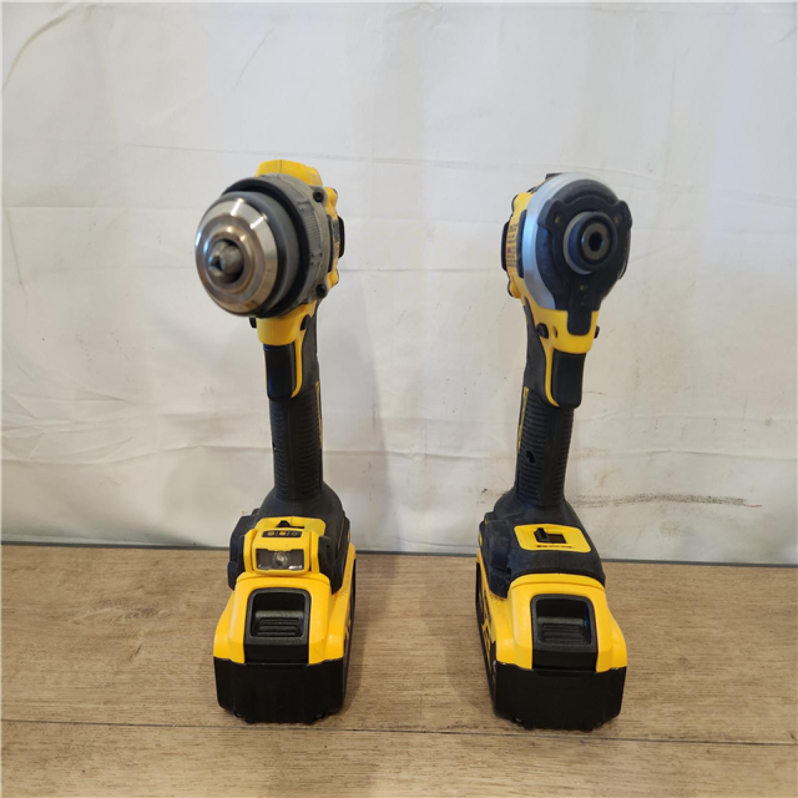 AS-IS- DEWALT 20V MAX XR Hammer Drill and ATOMIC Impact Driver 2 Tool Cordless Combo Kit