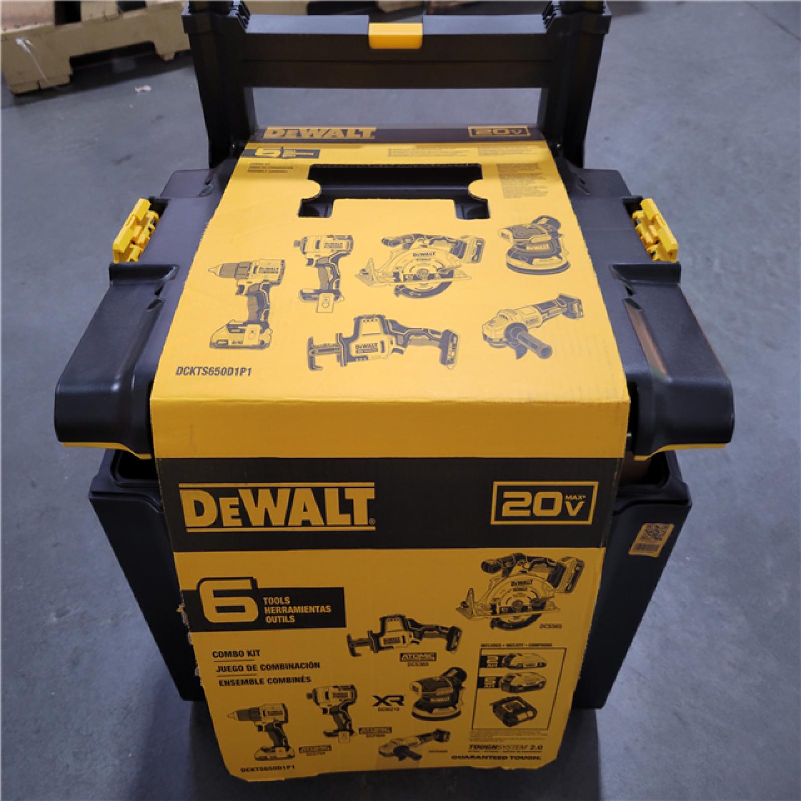 CALIFORNIA NEW DEWALT BRUSHLESS 6-TOOL COMBO KIT WITH TOUGHSYSTEM 2.0 (2 BATTERIES AND CHARGER INCLUDED)