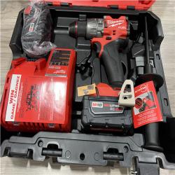 AS-IS Milwaukee FUEL 18V Lithium-Ion Brushless Cordless 1/2 in. Hammer Drill Driver Kit