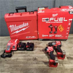 HOUSTON LOCATION - AS-IS MILWAUKEE FUEL 18V Lithium-Ion Brushless Cordless Hammer Drill and Impact Driver Combo Kit (2-Tool) with 2 Batteries