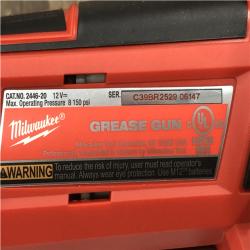 AS-IS Milwaukee 12V Lithium-Ion Cordless Grease Gun (Tool-Only)