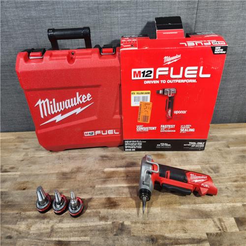 HOUSTON LOCATION - AS-IS MILWAUKEE M12 FUEL ProPEX Expander Tool with 1/2 in. - 1 in. RAPID SEAL ProPEX Expander Heads (TOOL ONLY)