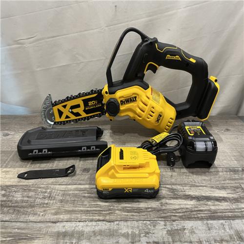 AS-IS DEWALT 20-Volt MAX 8 in. Brushless Cordless Battery Powered Pruning Mini Chainsaw Kit
