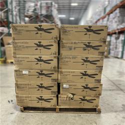 DALLAS LOCATION- Hampton Bay 37849 Wellston II 44 in. LED Matte Black Ceiling Fan with Light Kit (48 UNITS)