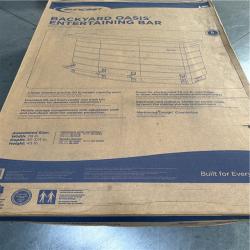California AS-IS Suncast Backyard Oasis Entertraining Bar (Damaged Box)