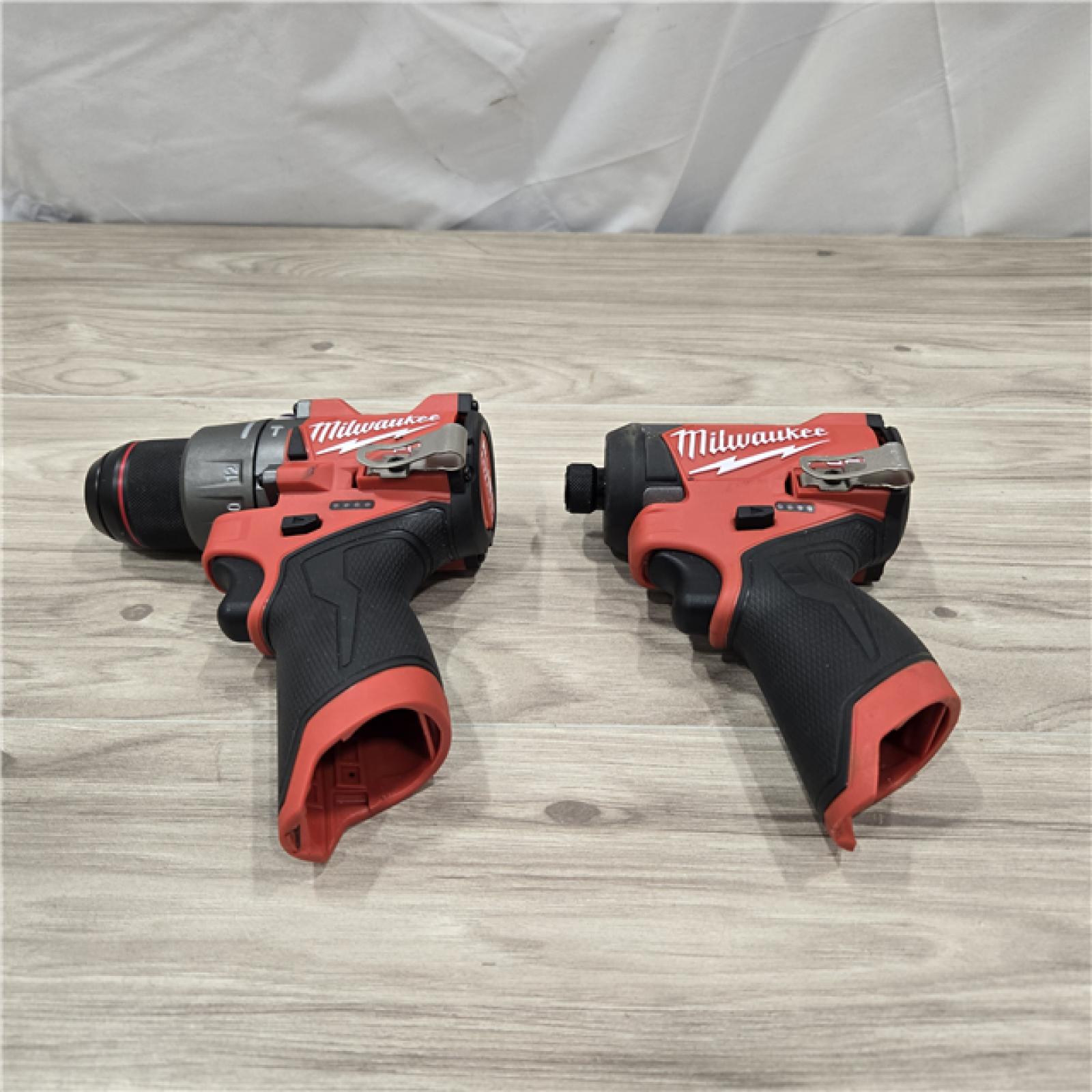 AS-IS Milwaukee 3497-22 12V Hammer Drill and Impact Driver Combo Kit