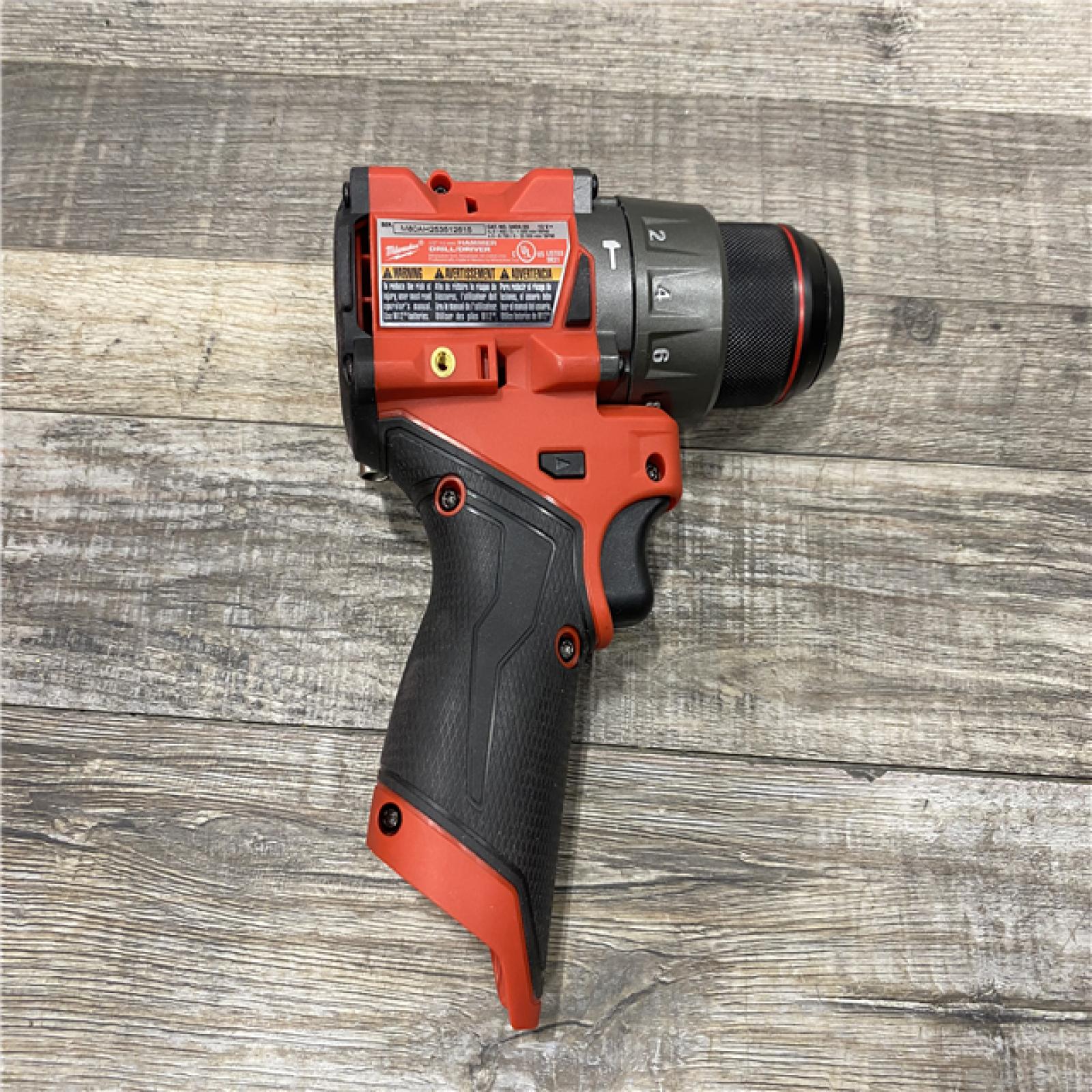 AS-IS Milwaukee FUEL 12-Volt Lithium-Ion Brushless Cordless 1/2 in. Hammer Drill Kit