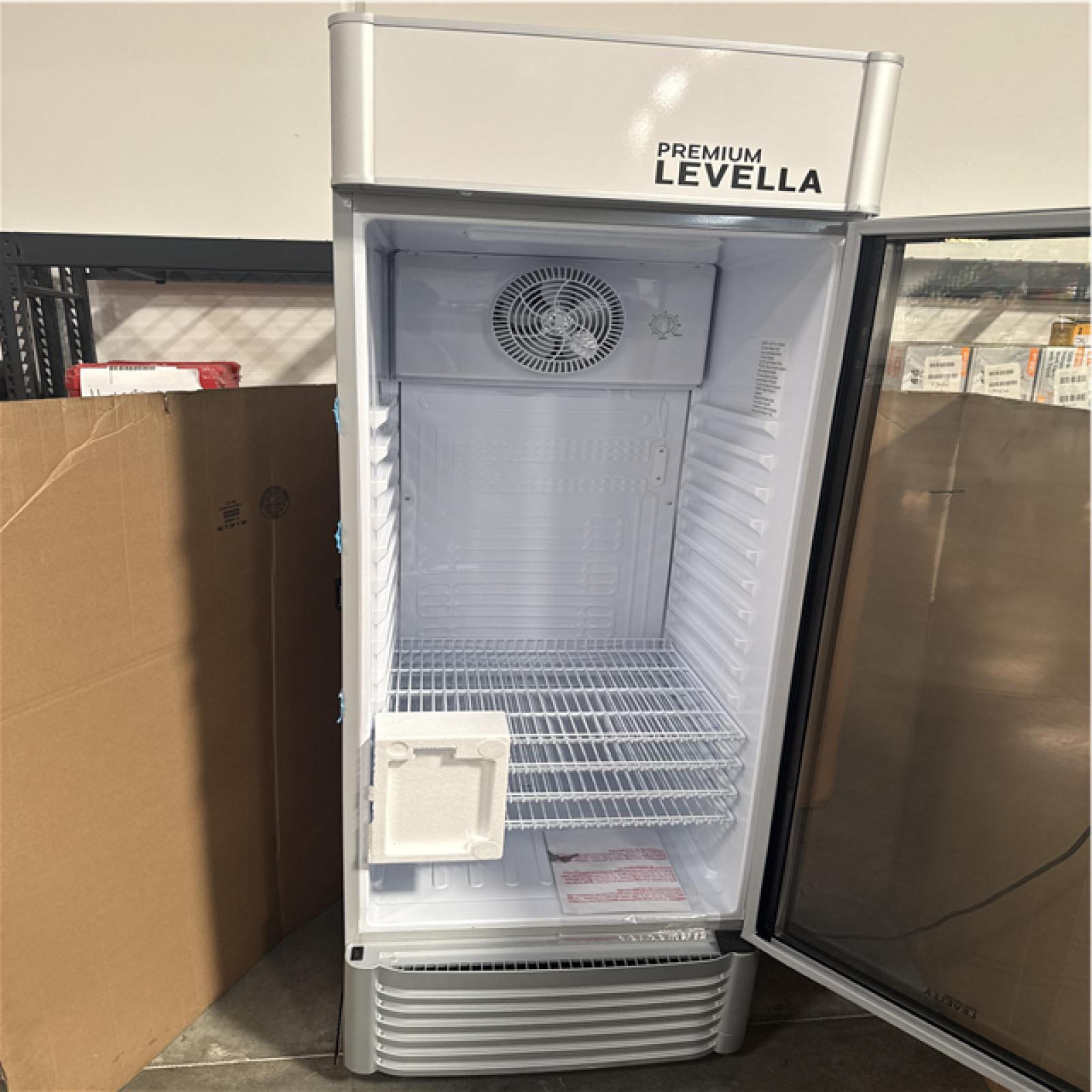 CALIFORNIA AS IS LEVELLA SINGLE DOOR MERCHANDISER REFRIGERATOR