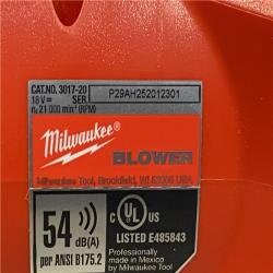 AS-IS Milwaukee FUEL 18V Lithium-Ion Brushless Cordless Handheld Blower (Tool-Only)