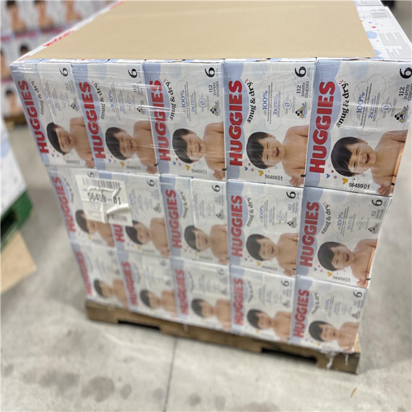 DALLAS LOCATION - Huggies Size 6 Diapers  Snug & Dry Baby Diapers PALLET-(30 UNITS)