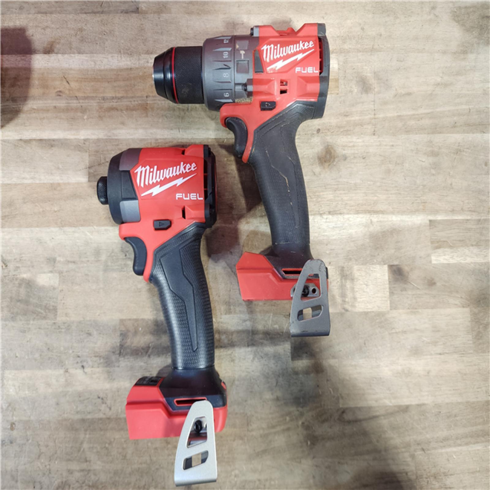 HOUSTON LOCATION - AS-IS MILWAUKEE FUEL 18V Lithium-Ion Brushless Cordless Hammer Drill and Impact Driver Combo Kit