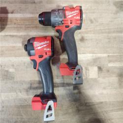 HOUSTON LOCATION - AS-IS MILWAUKEE FUEL 18V Lithium-Ion Brushless Cordless Hammer Drill and Impact Driver Combo Kit
