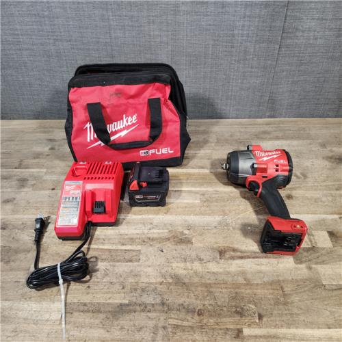 HOUSTON LOCATION - AS-IS Milwaukee M18 1/2 in. Cordless Brushless High Torque Impact Wrench Kit (Battery & Charger)