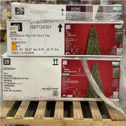 DALLAS LOCATION- AS-IS Mixed Christmas Tree PALLET (4 UNITS)