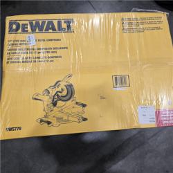 NEW DEWALT 15 Amp Corded 12 in. Double Bevel Sliding Compound Miter Saw, Blade Wrench and Material Clamp