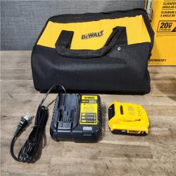 HOUSTON LOCATION - AS-IS DeWalt 20V 16 Gauge Cordless Angled Finish Nailer Kit W/ 2Ah Battery